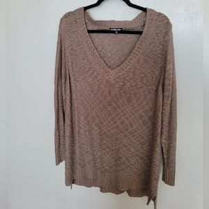 Plus Size Charlotte Russe Sweater Dress 3x Tan